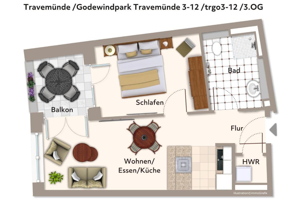 Godewindpark Travemuende Godewindpark Travemuende 3-12 Apartamento Lübeck Exterior foto
